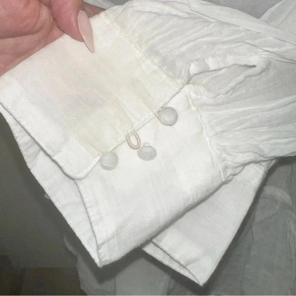 American Eagle Oversized Square Neck Long Sleeve Peasant Blouse - NWOT - Picture 4 of 6